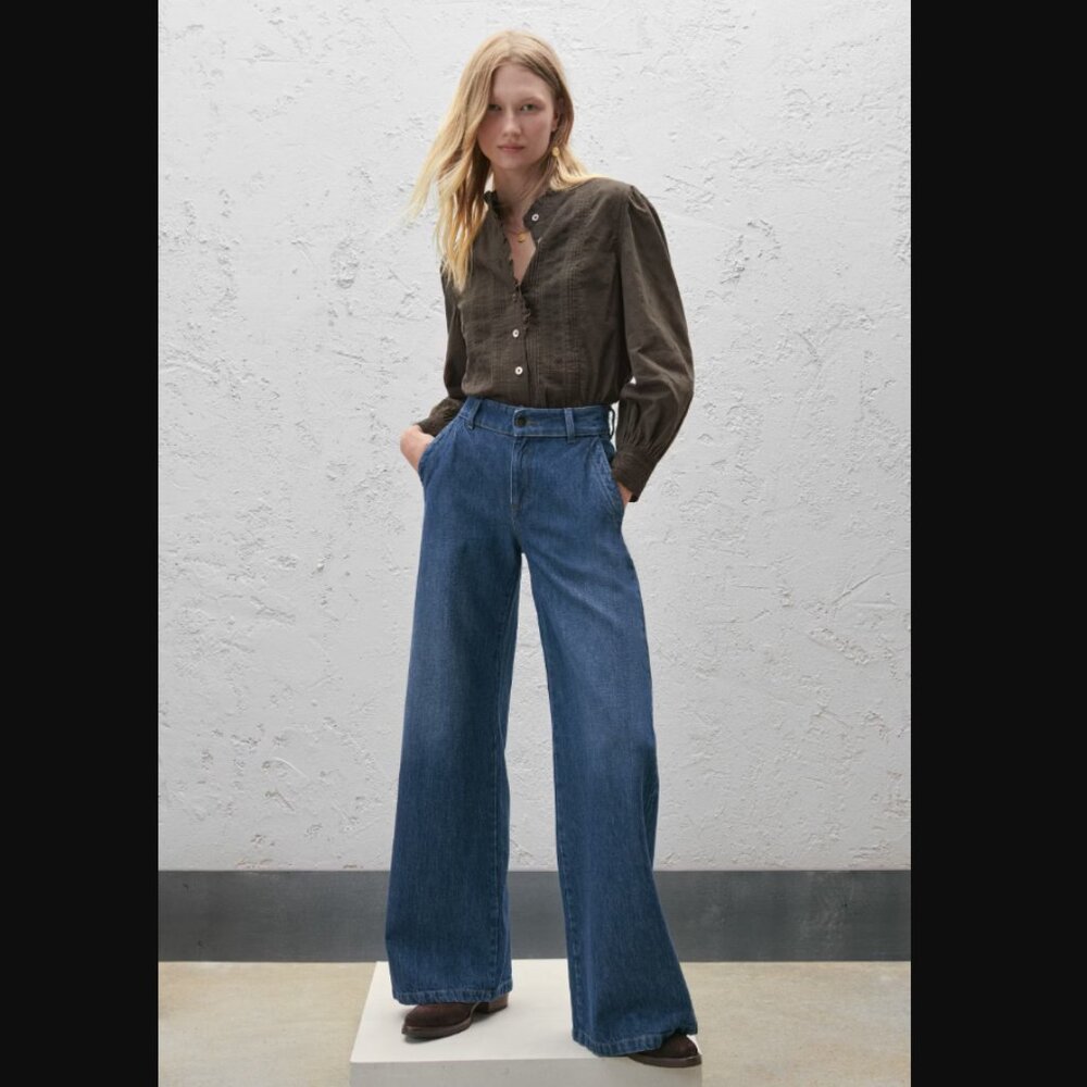 Wrap London Wide-leg Jeans, size 8